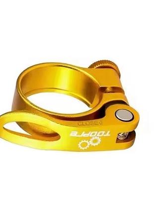 Замок подседельный toopre 34,9мм золотистый (349gold)