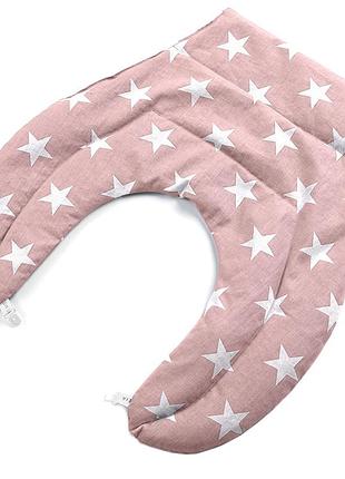 Грелка подушка для шеи 44х46х24 см с зерном пшеницы ideia ткань хлопок натуральная органик пудра