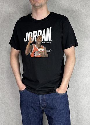 Jordan чоловіча футболка велике лого розмір  l-xl ідеал nike