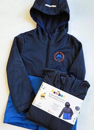 Детская куртка софтшел на флисе kuniboo 98-104 см softshell водонепроницаемая для мальчиков