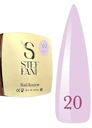 Гель для моделювання stefani builder gel 20 (бузковий), 30ml