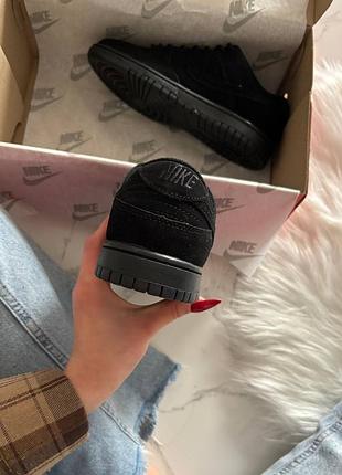 Nike sb dunk triple black 10