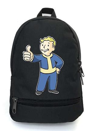 Рюкзак дитячий фолаут cappuccino toys (fallout 0012-black) чорний, розмір 35 х 28 х 13 см