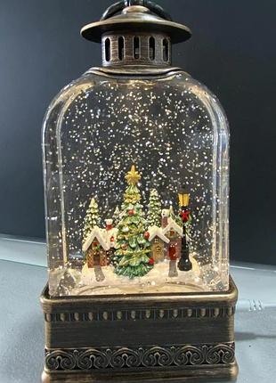 Xmas новогодний ночник винтажный фонарь wdl-23013e/ 10086 20,5 см (12)