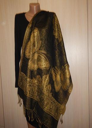 Шарф пашміна вовна шовк pashmina