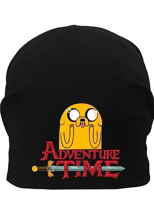 Шапка дитяча час пригоди 005 (adventure time) чорна (atr blc 005) 50-52 см