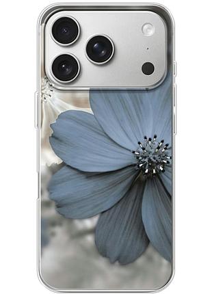 Чехол силиконовый с картинкой на iphone 17 pro (цветок гербера)