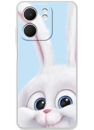 Чохол силіконовий з картинкою на oppo a5x (кролик сніжок)