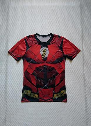 Футболка з принтом флеш the flash