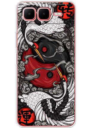 Чехол силиконовый с картинкой на infinix smart 10 plus (знак инь янь)