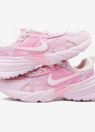 Nike v2k runtekk pink flowers