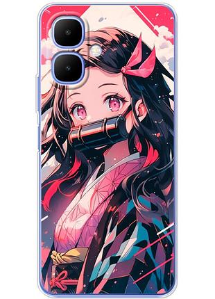 Чехол силиконовый с картинкой на infinix smart 10 (аниме, anime)