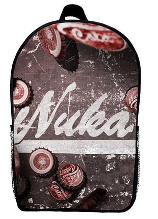 Рюкзак школьный фоллаут (school gear bag fallout 024) черный, 39 х 27 х 14 см