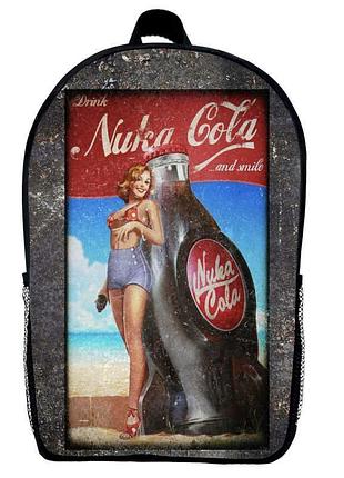 Рюкзак школьный фоллаут (school gear bag fallout 023) черный, 39 х 27 х 14 см