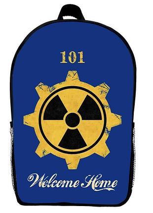 Рюкзак школьный фоллаут (school gear bag fallout 012) черный, 39 х 27 х 14 см