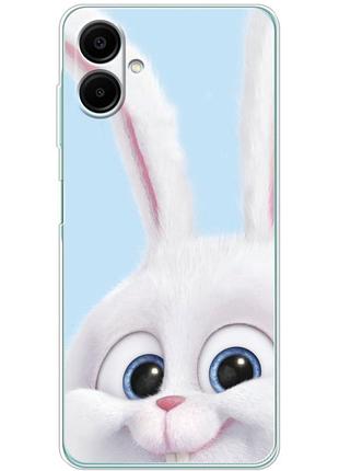 Чохол силіконовий з картинкою на samsung galaxy a07 (a075) (кролик сніжок)