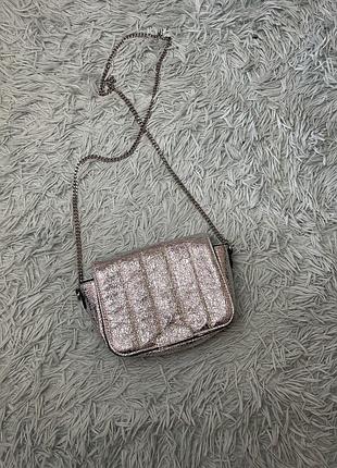 Срібна сумочка zara