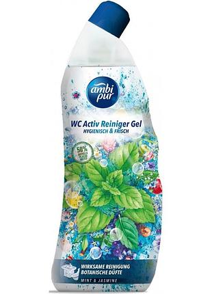 Гель для туалета ambi pur wc botanical fragrances мята и жасмин, 750 мл