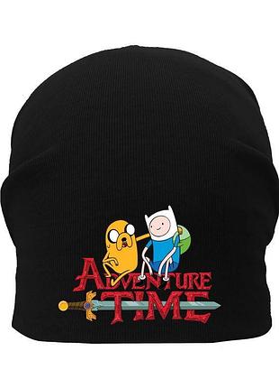 Шапка детская время приключений 001 (adventure time) черная (atr blc 001) 50-52 см