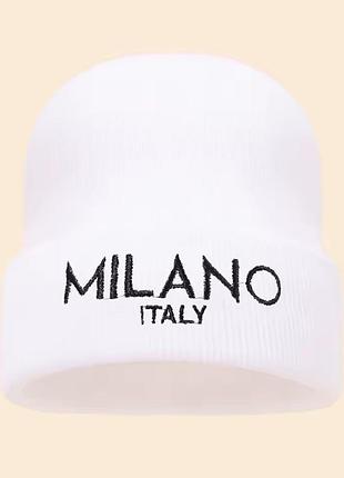 Мужская / женская / унисекс зимняя шапка milano italy