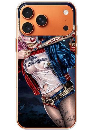 Чехол силиконовый с картинкой на iphone 17 pro max (харли квинн, harley quinn)