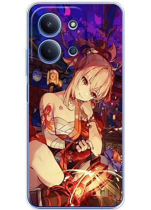 Чехол силиконовый с картинкой на xiaomi poco c85 (аниме, anime)