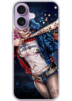 Чехол силиконовый с картинкой на iphone 17 (харли квинн, harley quinn)