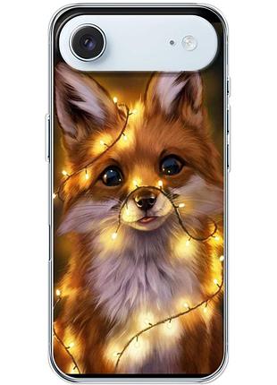 Чохол силіконовий з картинкою на iphone 17 air (новорічний, лисичка)