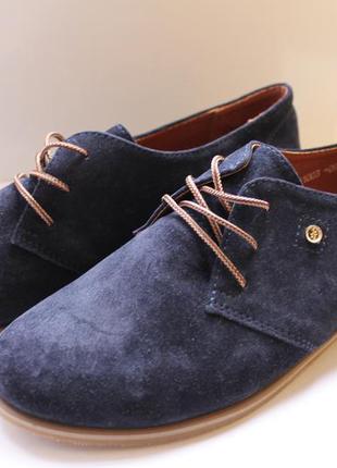 Жіночі замшеві туфлі дербі