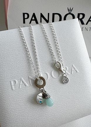 Ланцюжок + намистина пандора "лампочка" pandora підвіска, що світиться у темряві подвеска срібне намисто кольє