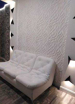 Гипсовые 3d панели forest 500х500х25мм 7