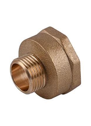 Переходник редукционный 1″х1/2″вн латунный li533s optimum