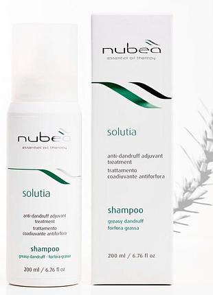 Шампунь проти жирної лупи nubea solutia shampoo greasy dandruff 200 мл