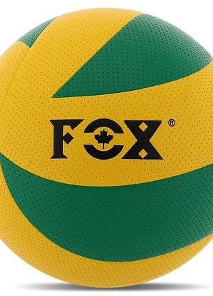 М'яч волейбольний fox no5 pvc кольору в асортименті зелений
