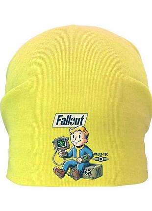Шапка дитяча фоллаут жовта (fallout — 004) 54-56 см