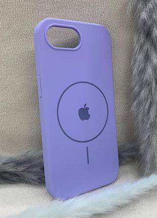 Чехол iphone 16e magsafe softtouch мягкий противоударный сиреневый