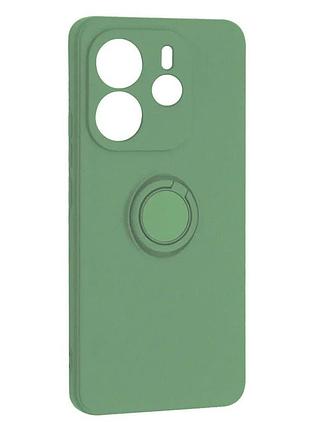 Чохол fiji holder ring для xiaomi redmi note 14 бампер з кільцем підставкою green