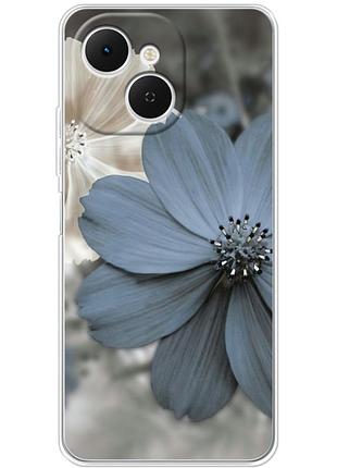 Чехол силиконовый с картинкой на tecno spark 40c (цветок гербера)