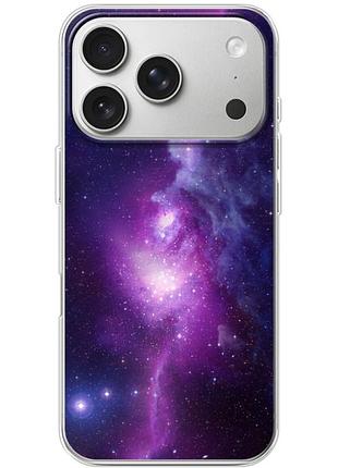 Чехол силиконовый с картинкой на iphone 17 pro (космос)