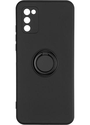 Чехол fiji holder ring для samsung galaxy s21 fe (g990) бампер с кольцом подставкой black