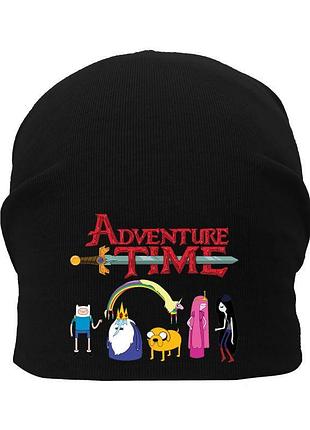 Шапка дитяча час пригоди 002 (adventure time) чорна (atr blc 002) 54-56 см