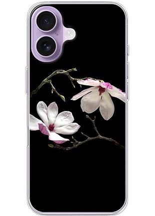 Чехол силиконовый с картинкой на iphone 17 (цветок, монголия)