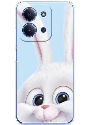 Чехол силиконовый с картинкой на xiaomi poco c85 (кролик снежок)