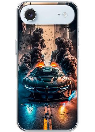 Чохол силіконовий з картинкою на iphone 17 air (машина bmw i8)