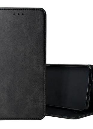 Чехол книжка магнит на samsung a36 черный прошитый
