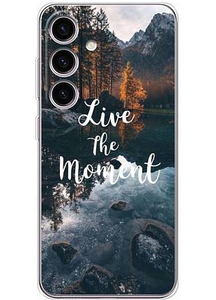 Чехол силиконовый с картинкой на samsung galaxy s25 fe (s731) (природа, озеро в горах)