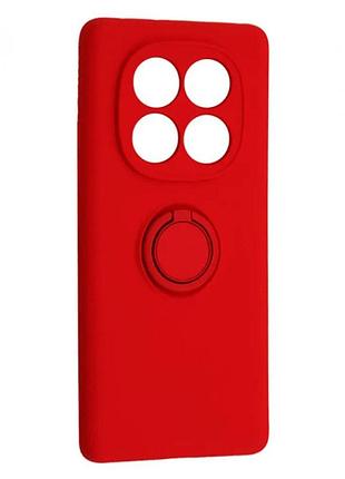 Чехол fiji holder ring для poco x7 бампер с кольцом подставкой red