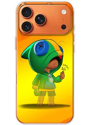 Чехол силиконовый с картинкой на iphone 17 pro max (бравл старс, brawl stars)