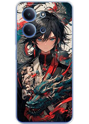 Чехол силиконовый с картинкой на xiaomi redmi 15c (аниме, anime)