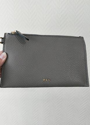 Ralph lauren серая косметичка кошелек для сумки